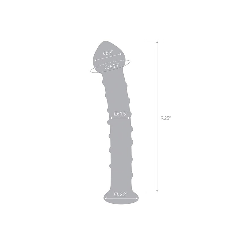 Szklane dildo - Glas Mr. Swirly 25,5 cm